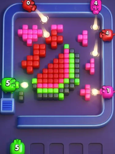 Pixel Flow ist ein schlankes Puzzle-Erlebnis mit cleverem Twist 3 So schaut das Spielfeld des Games Pixel Flow aus