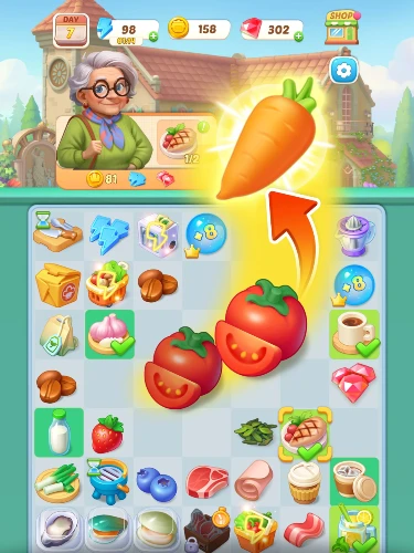 So schaut das Spielfeld von Flambé aus