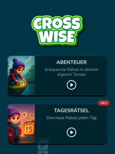 Tagesrätsel sind jetzt neu in Crosswise