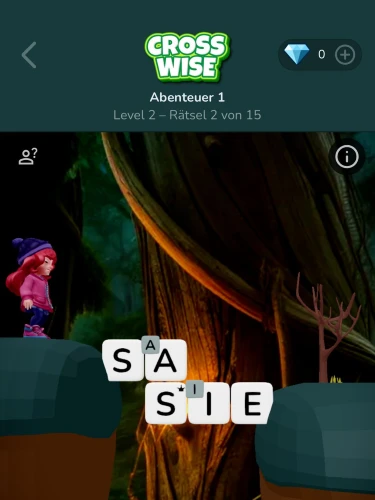 
In Crosswise könnt ihr um die Ecke denken und euch eine Hilfe anzeigen lassen