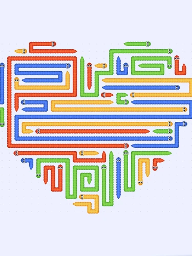 Es ist nicht schlimm, in Snake Escape mal zu scheitern! 3 Jedes Rätsel ist anders gestaltet (Credit: Pixel King)