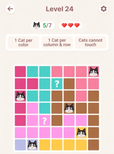 Meowdoku: 7 Tipps, mit denen du die Katzen-Rätsel leichter löst 3 In Mewdoku warten endlos viele Level auf euch