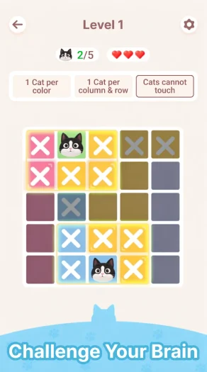 Meowdoku: 7 Tipps, mit denen du die Katzen-Rätsel leichter löst 2 Meowdoku wird schnell zu einer echten Herausforderung, auch wenn es hier nicht danach aussieht